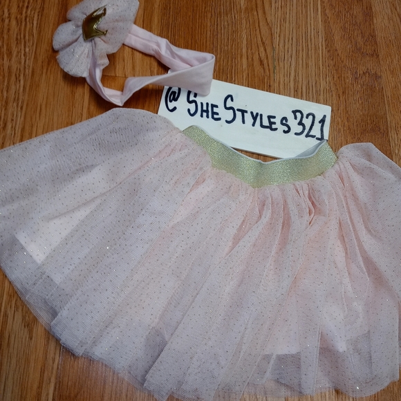 NEW 3Piece RoseGold Infant/Toddler BootTutu Bundle - Picture 3 of 3